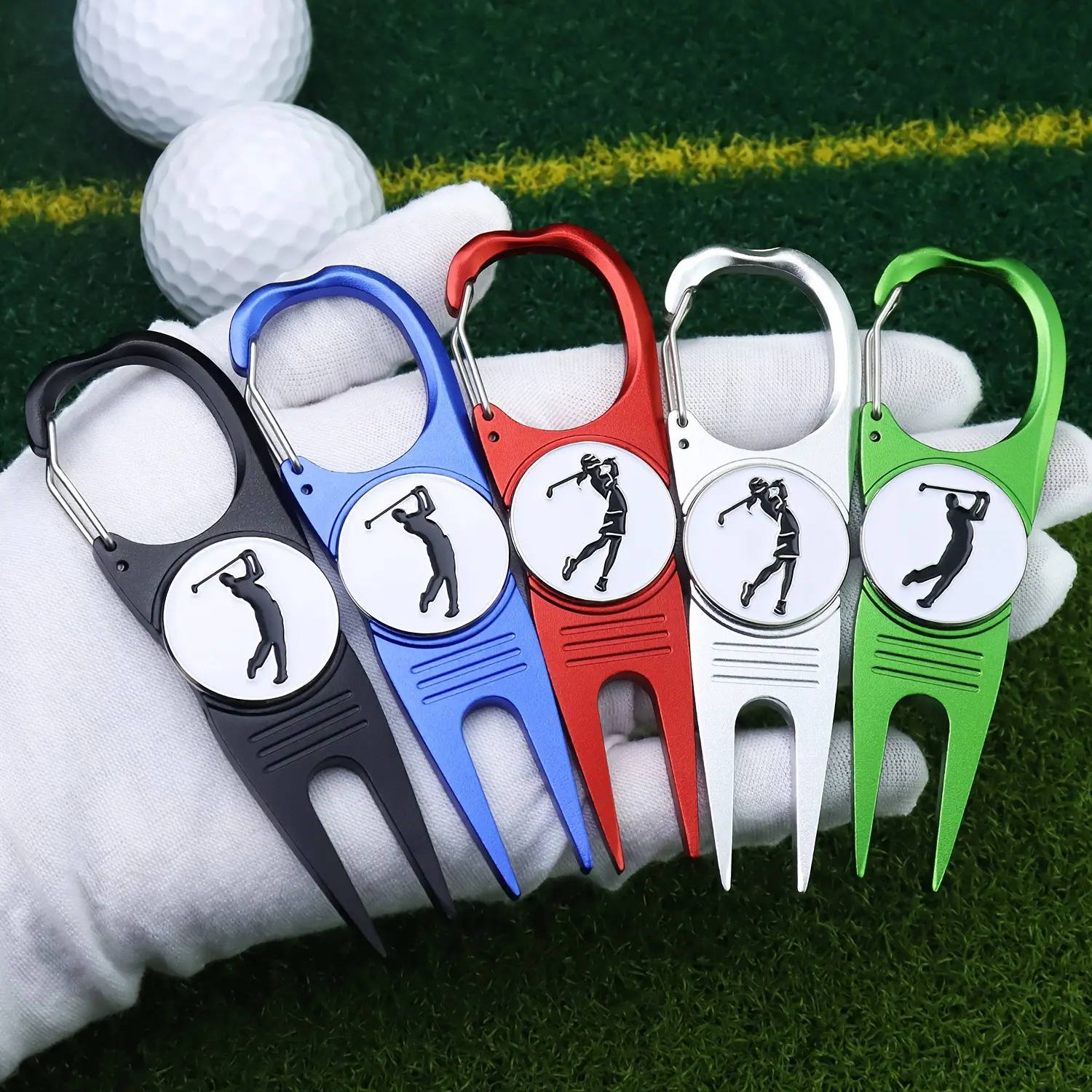 1pc 2 in 1 Golf Divot Repair Tool & Magnetic Ball Marker, Portable Golf Accessories for Men, Essential Golf Gear for Players, Golf Equipment, Essential Golf Accessory