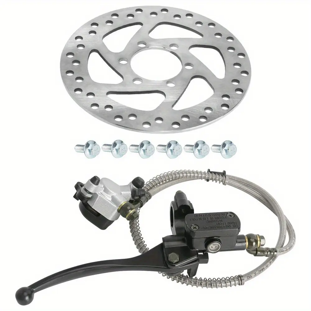 Left Hydraulic Front Brake Caliper Cylinder Rotor for Mini Moto Pocket Dirt Bike
