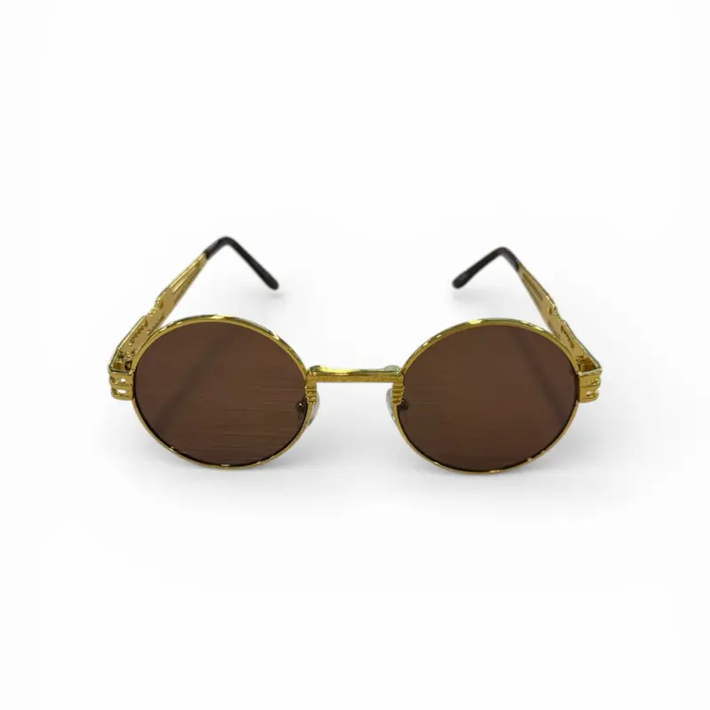 Lana- Gold Frame Sunglasses for Everydaywear with Brown Lenses and Stylish Design