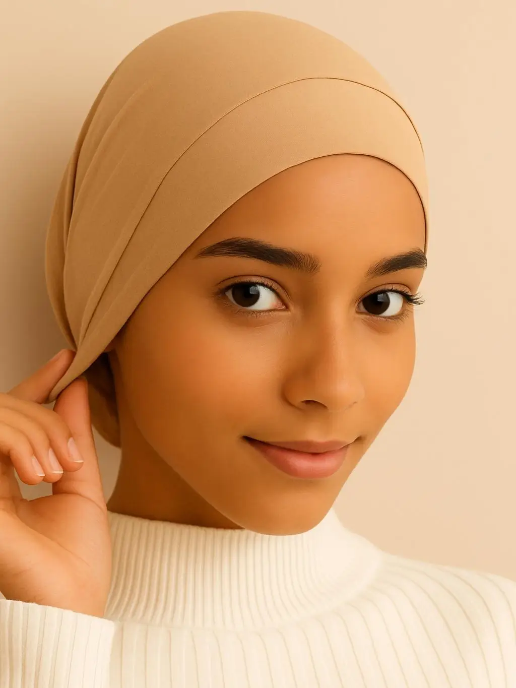 Hijab Stretchable One Size Fits All Jersey Undercap - Muslin