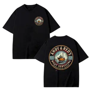 [Ship From US] Andy & Red’s Boat Servicing T-Shirt – Shawshank Redemption Inspired Tee Zihuatanejo Mexico Menswear Tops