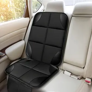 Car Seat Cushion Protector, Thickened 600D Oxford Fabric Seat Cover Pad, Non Slip Bottom for Stable Fit, with Mesh Organizer Pockets, Great for Child Seats Pet Mats and Protecting Car Seats from Dirt and Wear