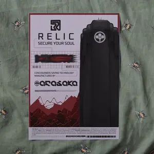 Relic "Secure Your Soul" Poster – Cyberpunk Futuristic Wall Art, Consciousness Technology Print, Gift for Cyberpunk Enthusiasts