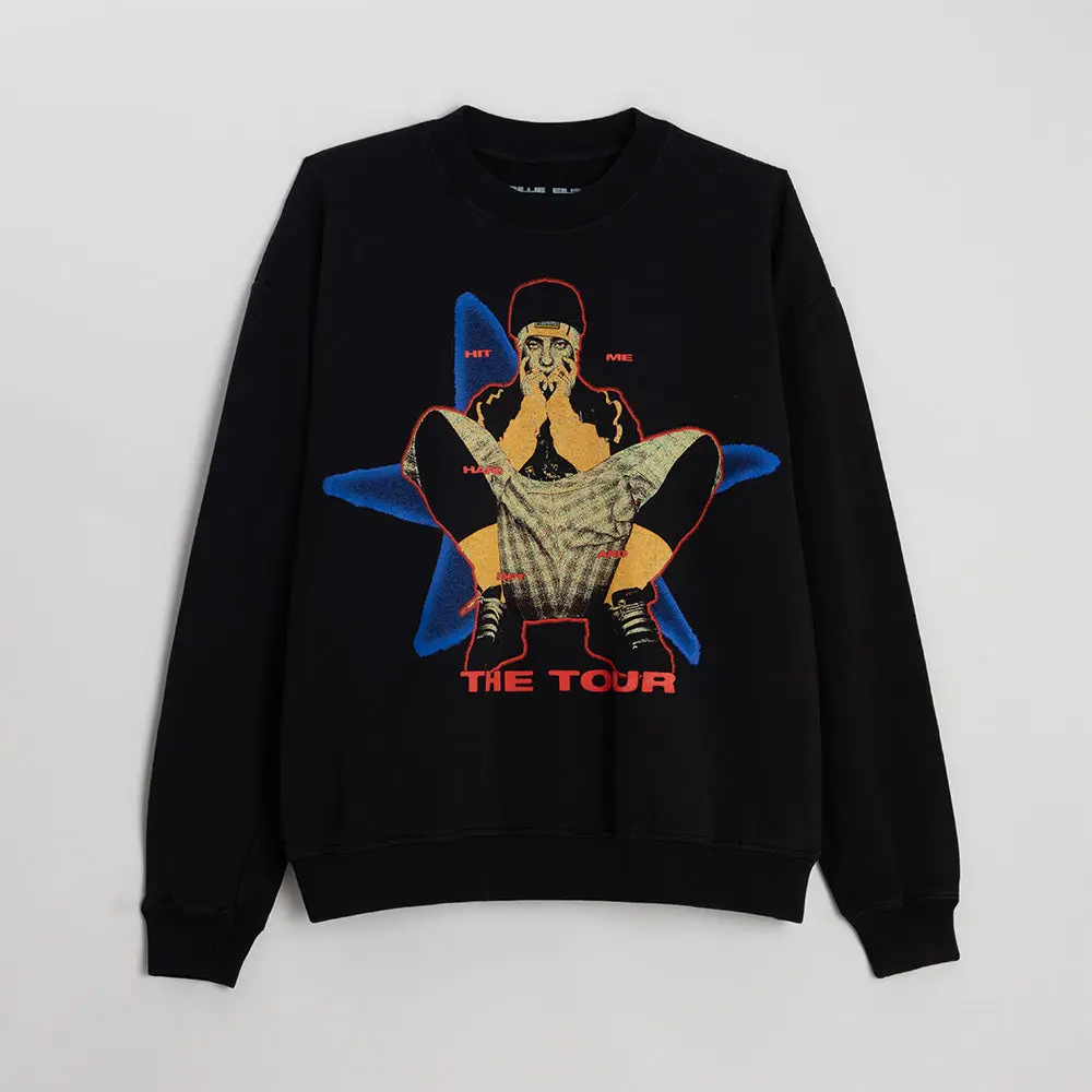 HIT ME HARD AND SOFT: THE TOUR Crewneck Black Sweatshirt