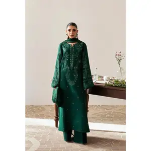 Premium silk & chiffon Suit