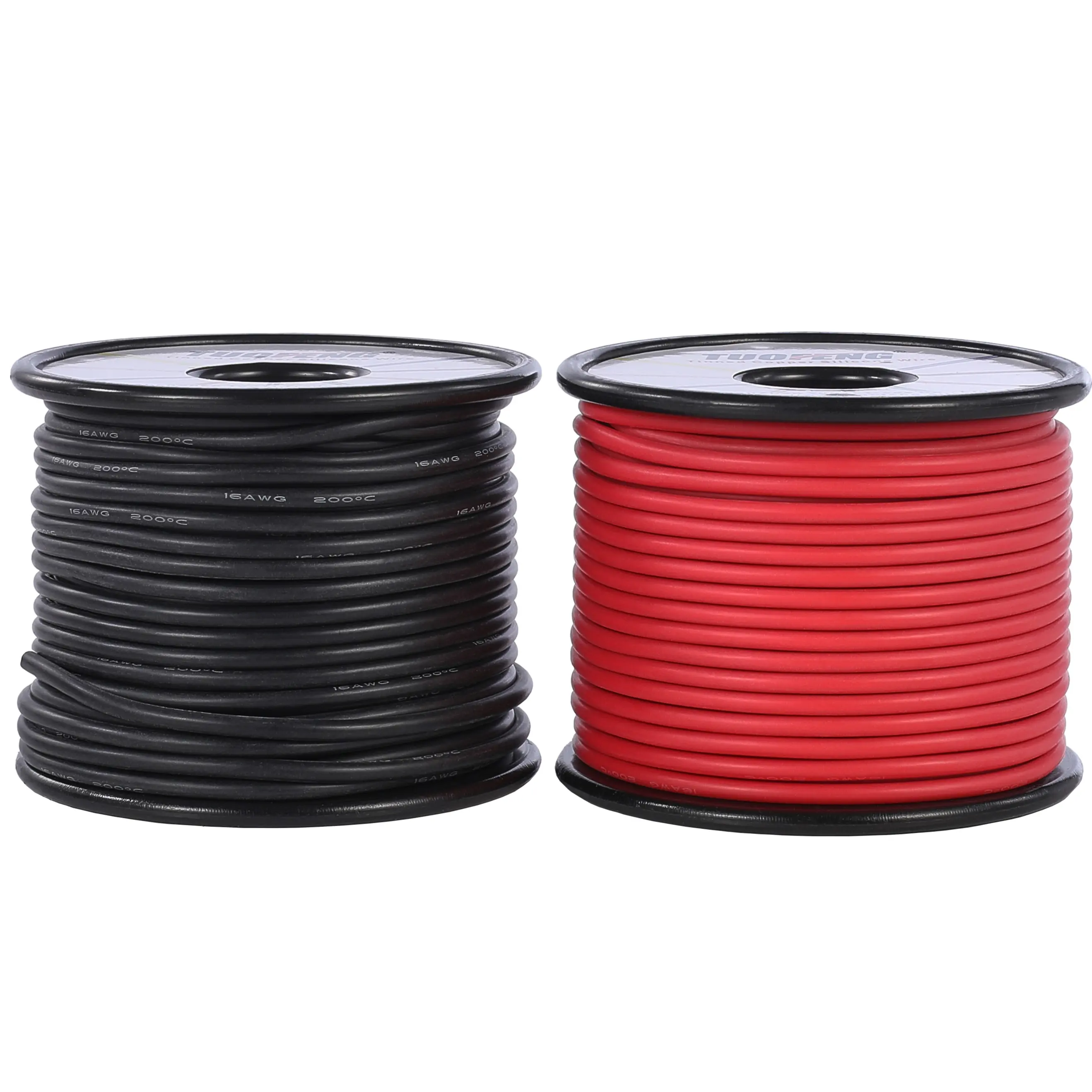TUOFENG 16 AWG Wire Electrical Wire [82 ft Black and 82 ft Red] Hook Up Wire,16 Gauge Silicone Wire Flexible Stranded Wire of Tinned Copper Wire