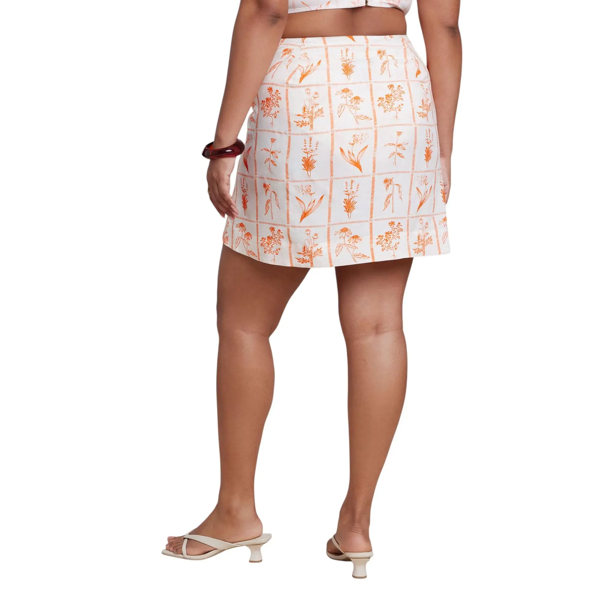 ELOQUII Women's Plus Size Mini Wrap Skirt
