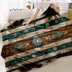 Navajo Style Blanket, Soft Comfortable Throw Blanket, Warm Napping Blanket for Home Office Travel, Bedding Supplies for All Seasons