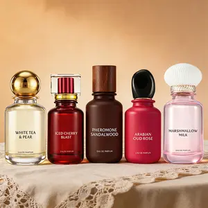 Eau de Parfum Marshmallow Milk, Arabian Oud Rose, Iced Cherry Blast, Pheromone Sandalwood, White Tea & Pear 58ml (1.96 oz) Long Lasting Perfume for Men & Women