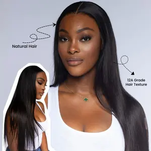 [Ultra Texture] Alipearl Hair 250% Density 12A Grade Lustrous Straight 5x7 HD Lace Closure Wig  Human Hair Beginner Friendly Glueless Ready To Go Wig Silky smooth #FallFreshness