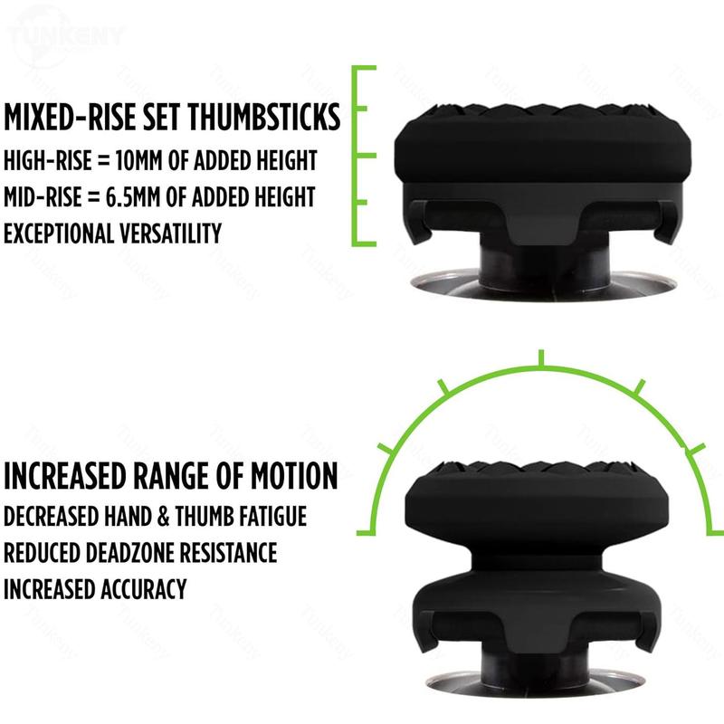 Professional Thumbstick Grips for PS4 PS5 Xbox Series X/S One X/S Controller High-Rise Mid-Rise Performance Gaming Accessories