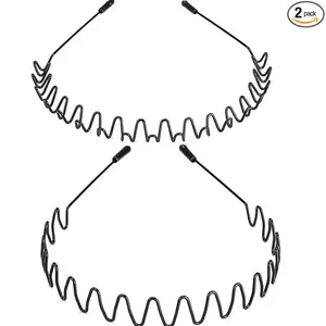 Velvetods Basics ‌ Zig Zag Tooth Comb Headband Set ‌   – Wavy Plastic Hair Hoops for Women & Girls