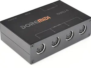 CAMOLA USB MIDI Interface, 1-in 6-out MIDI Thru Box, MIDI Splitter, MIDI Thru 6 Box for Keyboard All Music Instruments Recording
