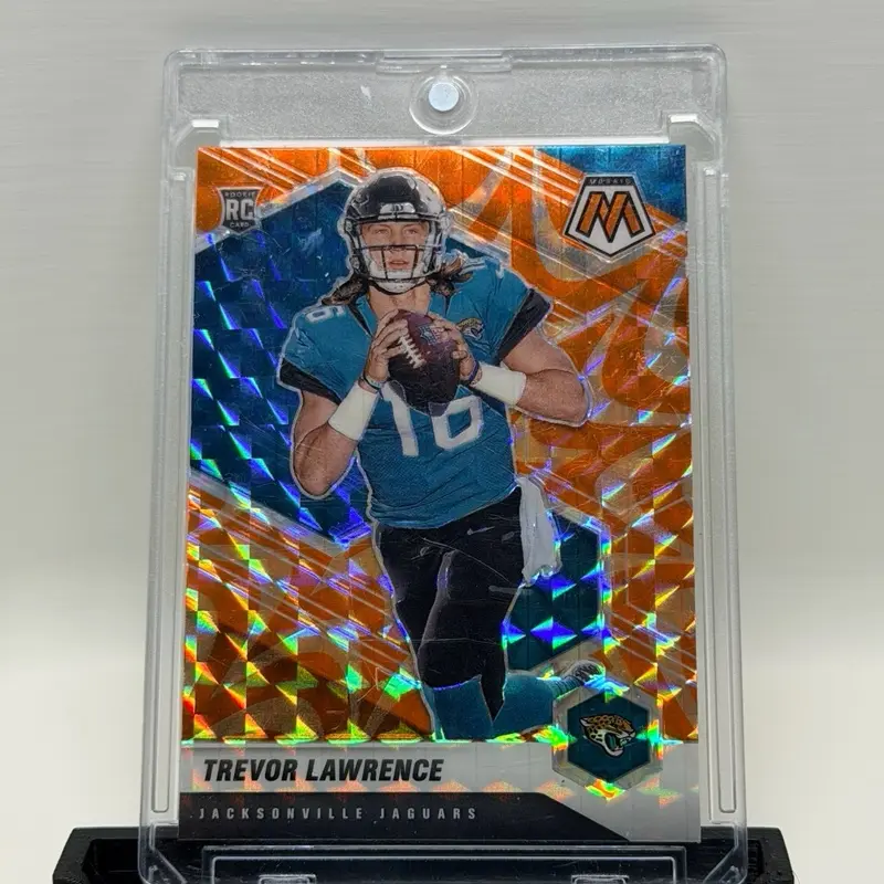 Trevor Lawrence 2021 Mosaic Rookie Reactive Orange