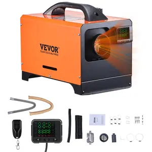 VEVOR Diesel Air Heater,  Heating Diesel Parking Heater with Remote Control and Square Color Digital Display, Low Noise, Voice Announcement, for RV, Truck, Camper, Boat and Trailer