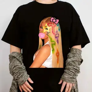 Cardii B Bubble Gum Cute Graphic Tee - Women's Casual Streetwear T-Shirt