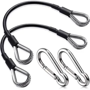 Gym Cable Extension, Thick 0.2'' Fitness Extension Rope Attachment For Home Gym Accessories, Replacement Gym Cable Machine Extension For LAT/Tricep Pull Down, Leg Extensions Machine