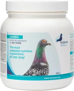 PHP Carbo 500g Complete Carbohydrate Supplement for Racing Pigeons - With Glucose Polymers, Antioxidants, Magnesium Carbonate, D-Alpha-Tocoferol; Boosts Muscle Strength, Endurance, Efficiency, Improves Performance, Supports Optimal Balance (All-Year Use)