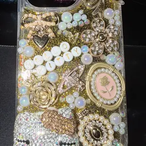 Gold Bling IPhone 14 Pro Junk Case