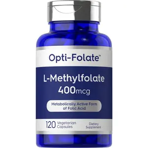 Carlyle L Methylfolate 400mcg | 120 Capsules | Vegetarian | Non-GMO, Gluten Free | Optimized and Activated Methyl Folate | by Opti-Folate