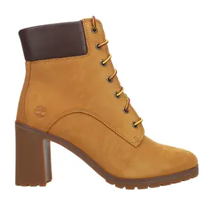 Timberland Womens Premium Waterproof Platform Lace Up Casual Boots Ankle High Heel 3" & Up - Brown