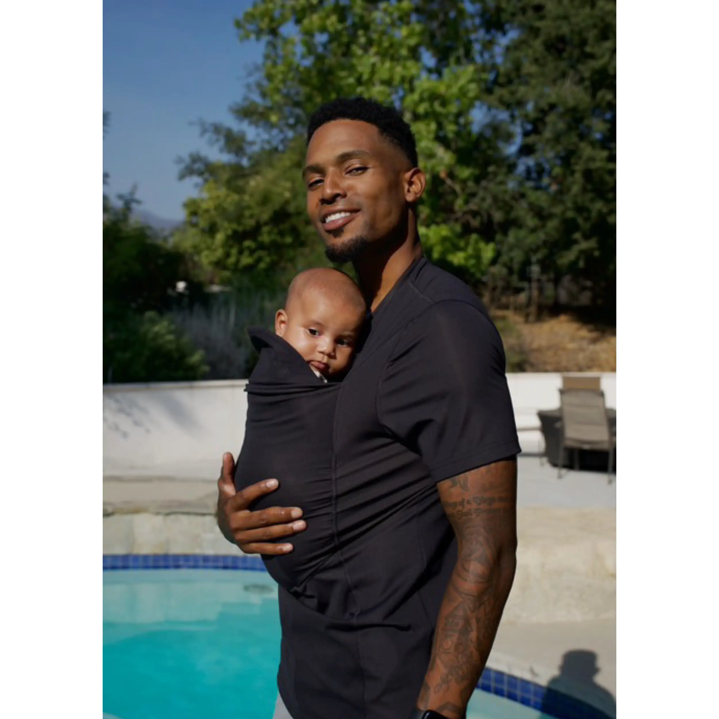 Dad Shirt | Black - Breathable Cotton Top for Men in Beige Color