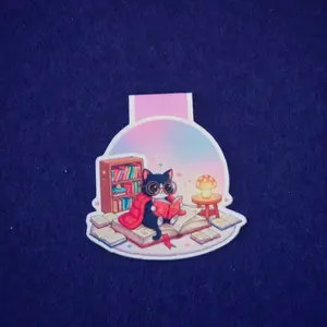 Sylia in Her Book Corner - Magnetic Bookmark