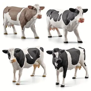 Farm Animal Model Toy, Simulation Cow Model Toy, Farm Animal Model Decoration, Home Decor, Gift for Boys & Girls, Cute Animal Design