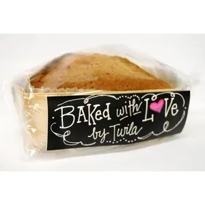 Black Rectangle Peel & Stick Chalkboard Writeable Labels 10 Pack