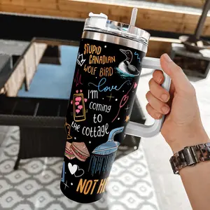Hollanov 40oz Stainless Steel Insulated Drink Mug - Hockey Love Tumbler, Heated Rivalry Romance Cup, LGBT+ Hockey Fan Gift, Enemies to Lovers Themed Hollanov Cup
