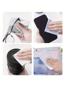 5pcs Microfiber Cloth Set, Anti-Fog Lens Cleaning Cloths, Safe for Glasses & Screens, Professional Screen Cleaner for Computers & Phones