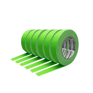 Painters Tape for Car - Green No Residue Automotive Masking Tape - Heat Resistant for Paint Booth, 0.7 Inches x 60 Yards, 6 Rolls