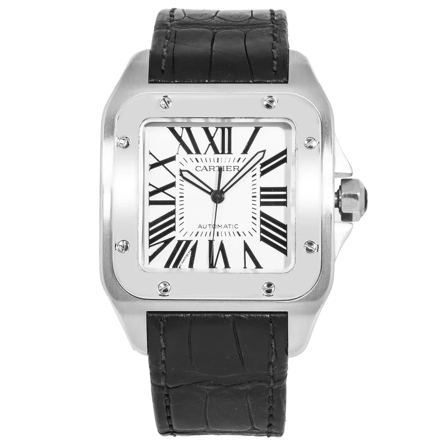 Cartier 38mm Santos 100 Large Steel Silver Dial Mens Watch W20073X8 3774 - 2017 Book