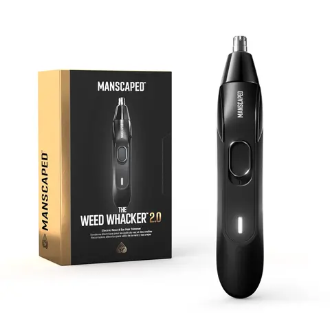 MANSCAPED® Weed Whacker® 2.0 Electric Nose & Ear Hair Trimmer – 7,000 RPM Precision Tool with Rechargeable Battery, Wet/Dry, Easy to Clean, Improved Stainless Steel Replaceable Blade Comfort