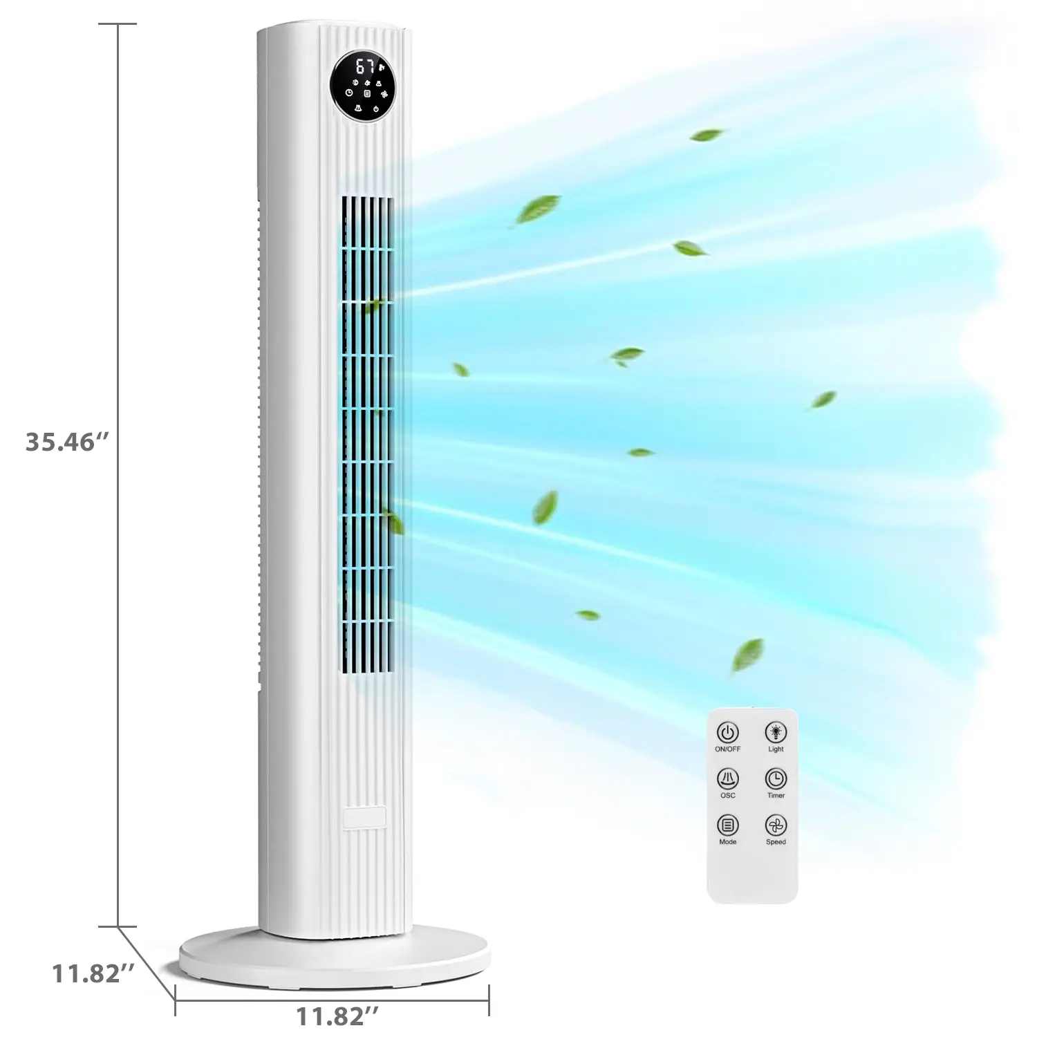 White - 36 inch LED Screen