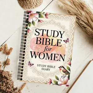 Vintage Floral Lace Bible Study Journal for Women – Delicate Lace & Bird Design, Guided Pages to Reflect on Scripture, Nurture Prayer & Grow Closer to God, A Beautiful Devotional Diary for Daily Worship