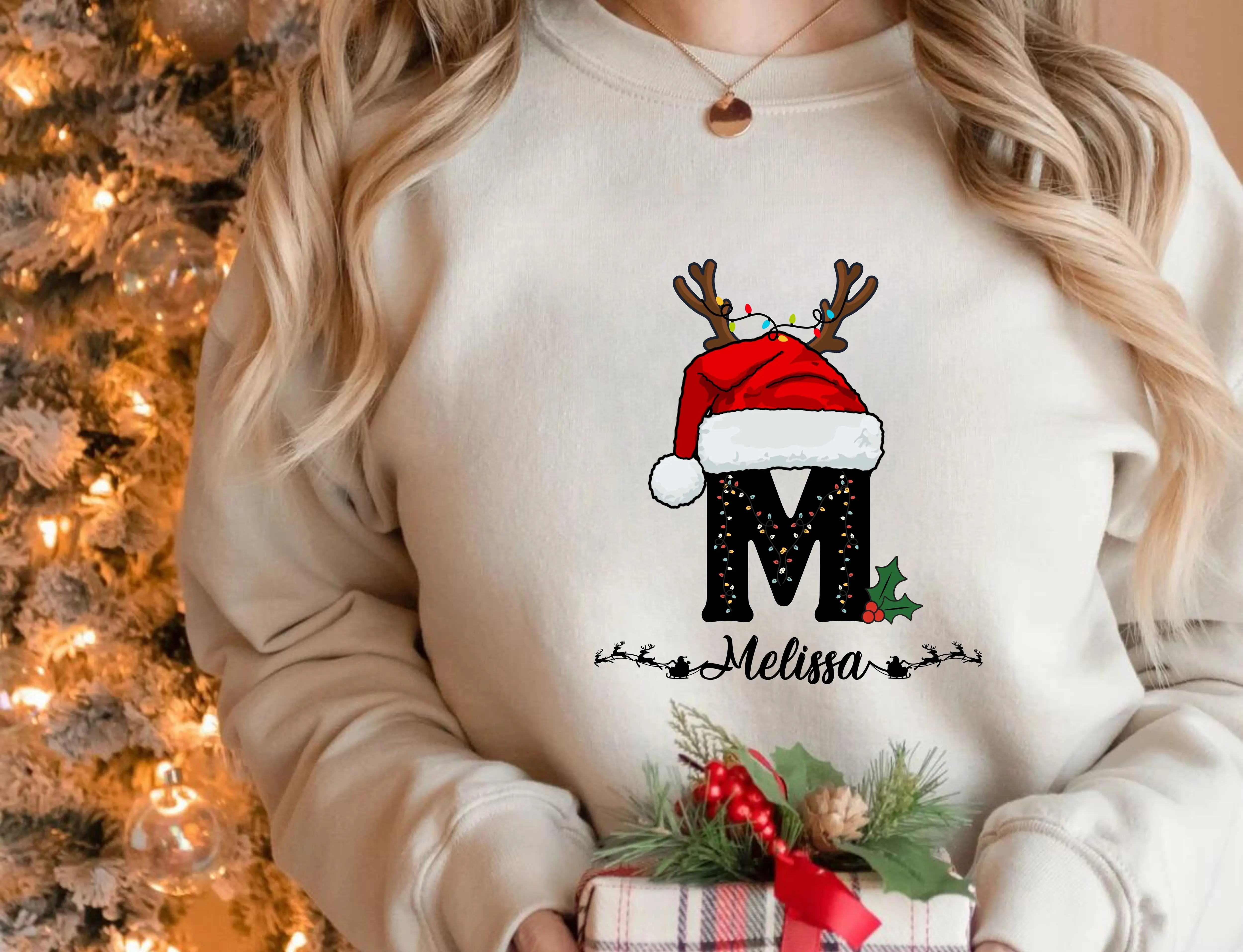 Family Christmas Name Shirt - Personalized Christmas Family T-Shirt - Custom Christmas Shirt with Name