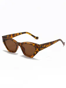 Retro Bohemian Cat Eye Tortoise Shell Frame Glasses, Fashion Sunglasses for Women, Trendy Summer Accessory, Stylish Sunwear