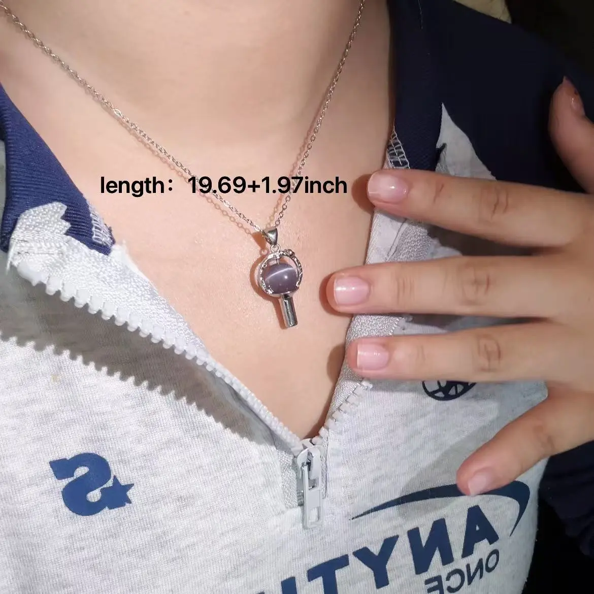 KPop Light Stick Symbol Necklace, Cute Choker Style Collarbone Chain for Fans, Adjustable Fan Support Fashion Accessory, 7G, Fellow Fans