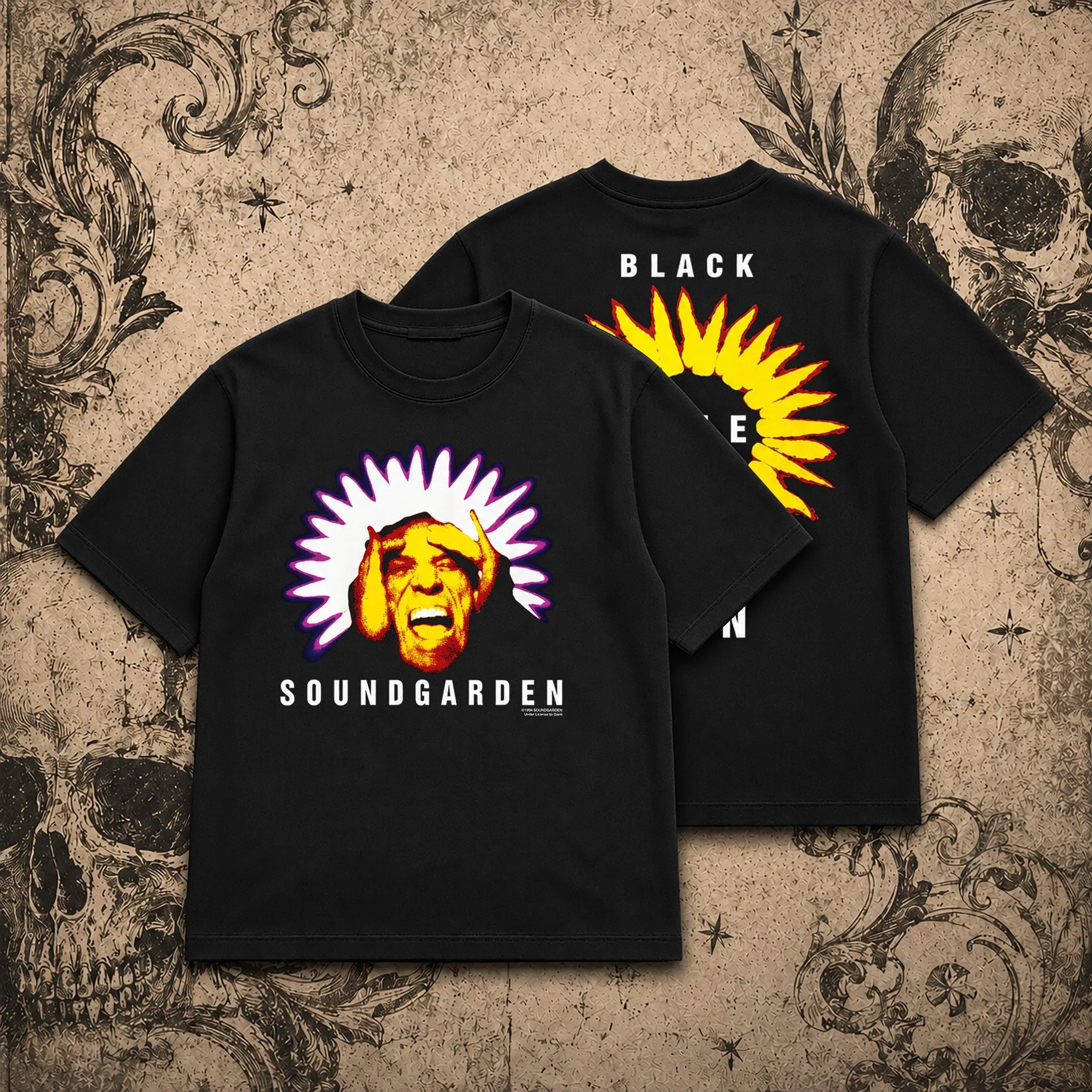 Soundgarden 1994 Black Hole Sun T-Shirt, Superunknown Album Graphic Tee, Grunge Rock Band Shirt, 90s Alternative Music Tee