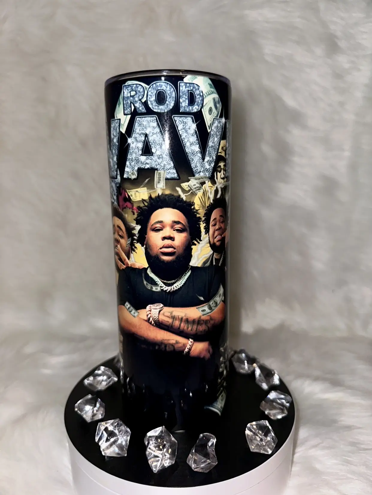 Rod Wave Tumbler Bottle Drinkware Stylish Insulation Water Bottles Mug Bottled Portable Multicolor