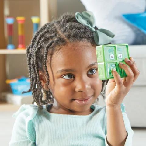 hand2mind Numberblocks One to Five Sensory Bottles – Toddler Counting Toys, Calming Sensory Toys, Calm Down Corner Supplies, Social Emotional Learning Toy, Easter Basket Stuffer, Easter Gift for Kids