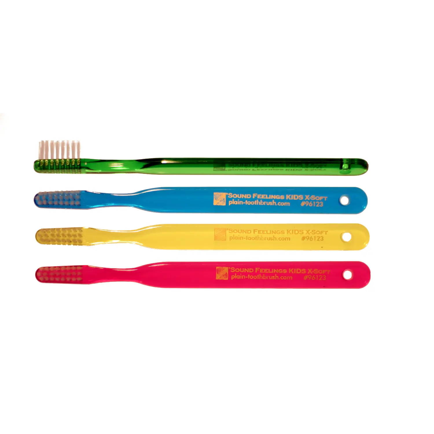 Sound Feelings Kids Toothbrush, Traditional, 24-Tuft, 4-Pack