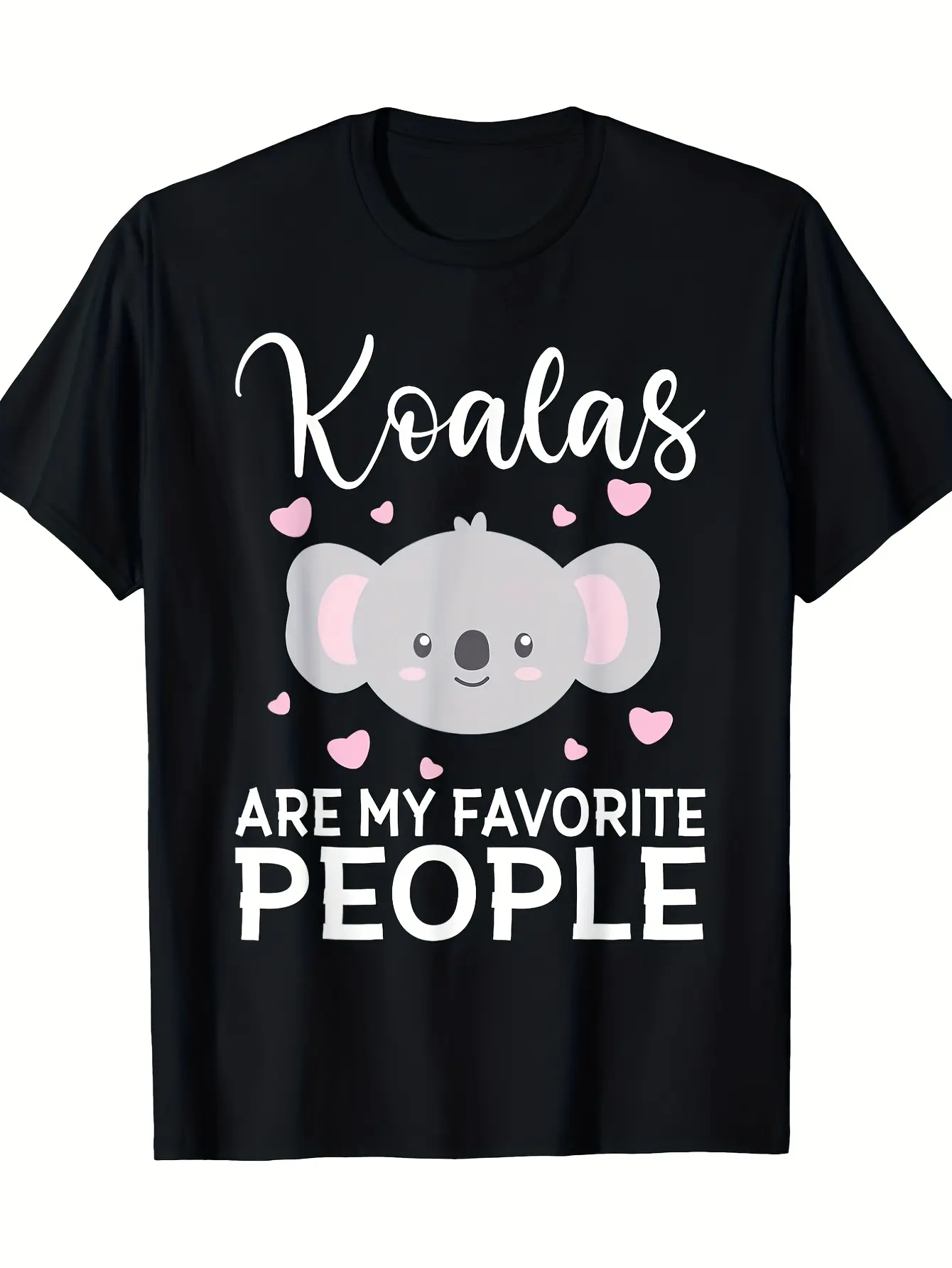 [Everyday Casual] Men's Koala Graphic T-Shirt - 'K unisex soft cotton short sleeve t shirt, vintage graphic casual tee for men women teens, perfect birthday holiday gift for camping travel gym daily street  wear