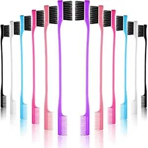 West Kiss Double-Sided Edge Combs for Women, Back Brushing For Hair Styling