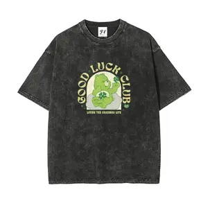 S~5XL Oversize Unisex Washed T-Shirt for Women and Men's Unisex Fit Batik Cotton Oversize Streetwear Menswear  Super Soft Pre-Shrunk