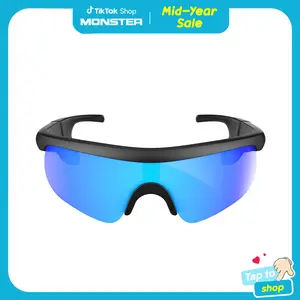 Monster AI Smart Sports Glasses with Hi-Fi Sound Bluetooth 6.0Sunglasses for Music Calls Noise Reduction UV Protection Lightweight Tech Gadget Gifts for Men Women - SummerWins - DealsForYouDays