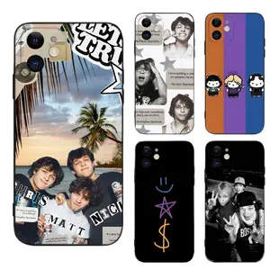 Sturniolo Triplets Phone Cases For iPhone 17 Promax Pro Air 16 Plus 15 14 13 12 11 Soft Silicone Black TPU Shockproof Protective Cover Gift For Birthday Christmas Halloween