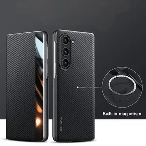 For Z fold7/6/5/4 phone cases, business suitable flip cover leather case, full magnetic suction case BBA02