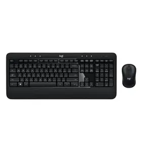Logitech Advanced Keyboard and Mouse Combo Desktop - Black: Ergonomic Design, USB-A Connection